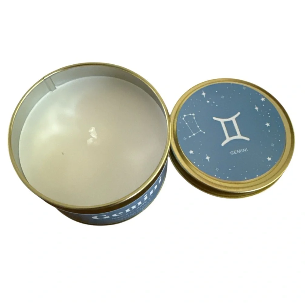 Place & Time Zodiac Scented Candle in Tin - Gemini - Jasmine/Bamboo 4 oz‎ - NWT